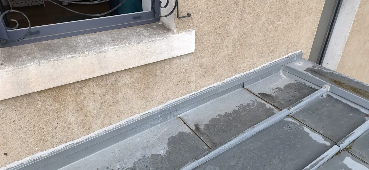 Vue d'ensemble de chantier toiture