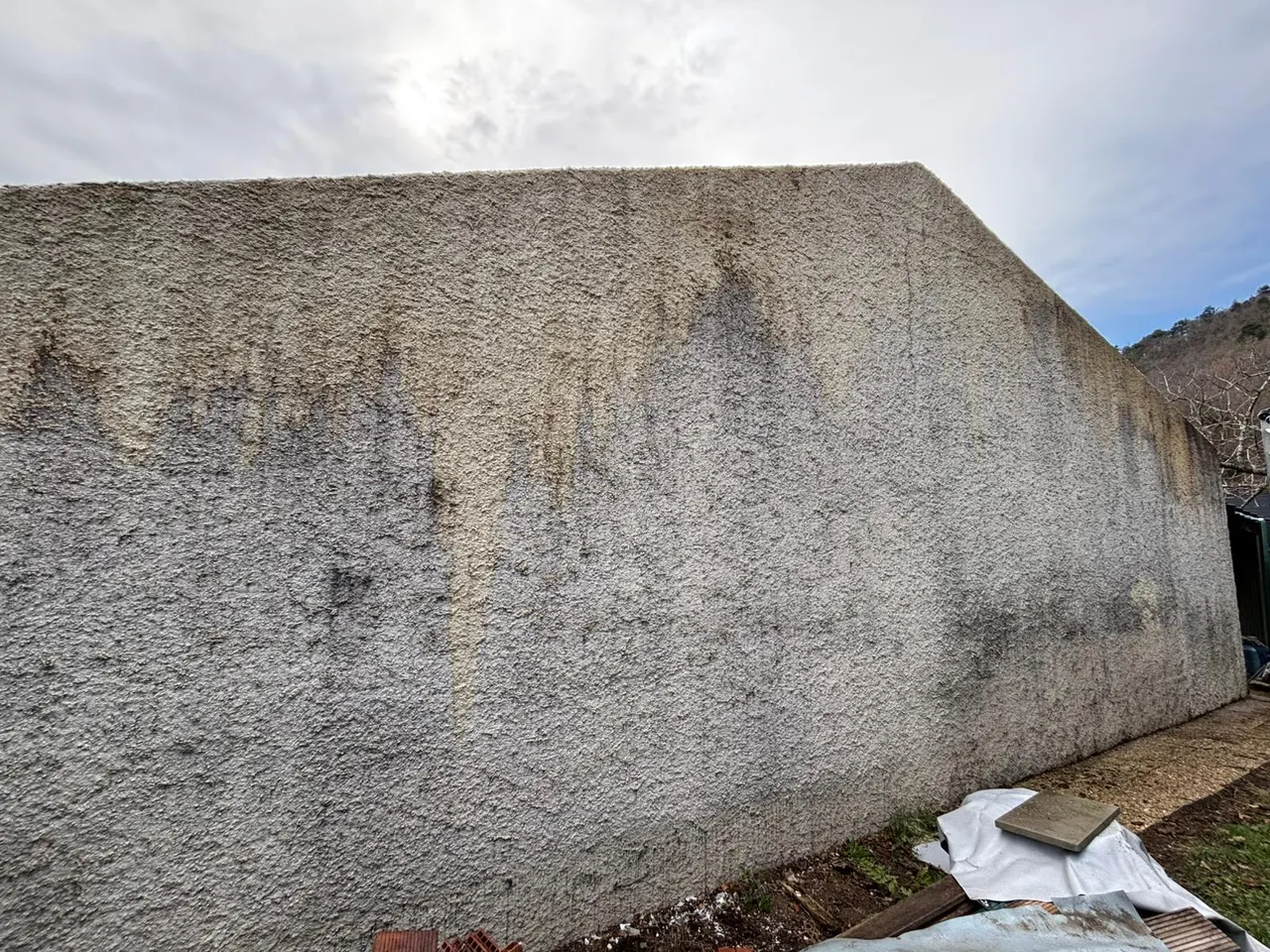 Vue d'ensemble de chantier toiture