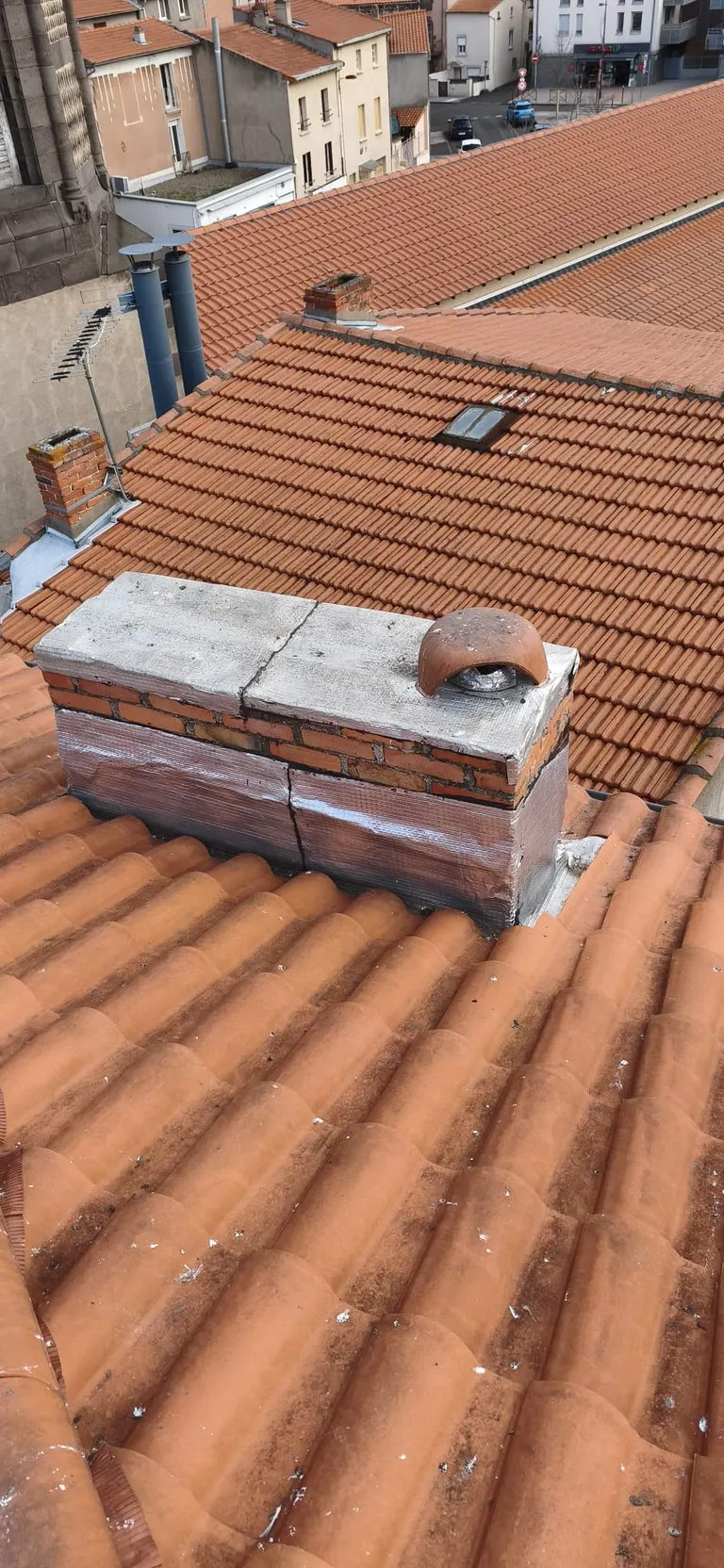 Couvreurs en intervention