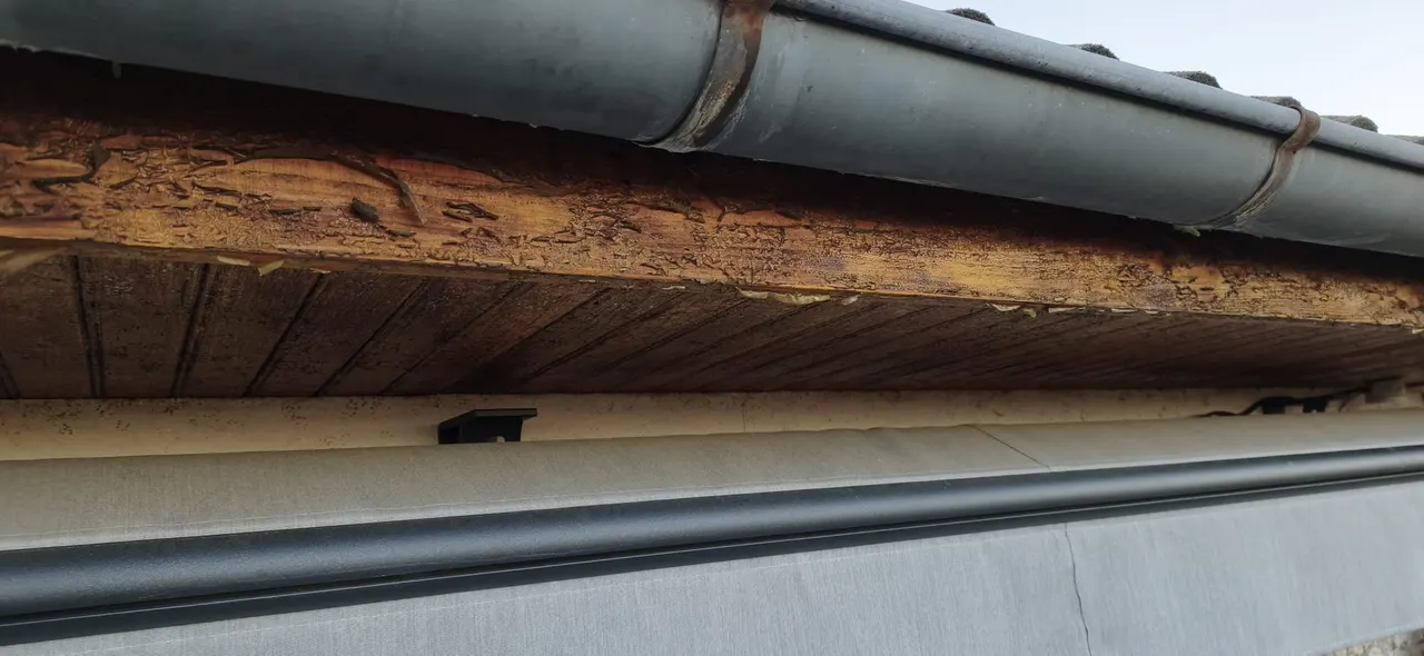 Vue d'ensemble de chantier toiture