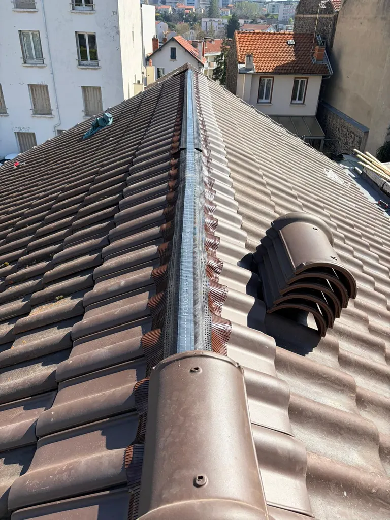 Détail de toiture à Beaumont