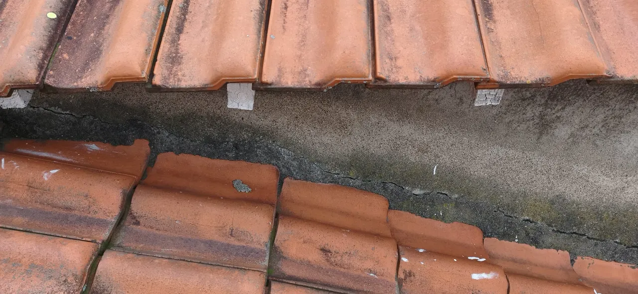 Vue d'ensemble de chantier toiture