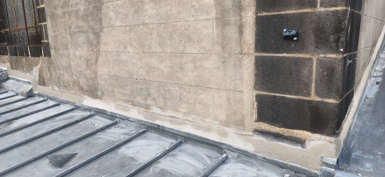 Vue d'ensemble de chantier toiture