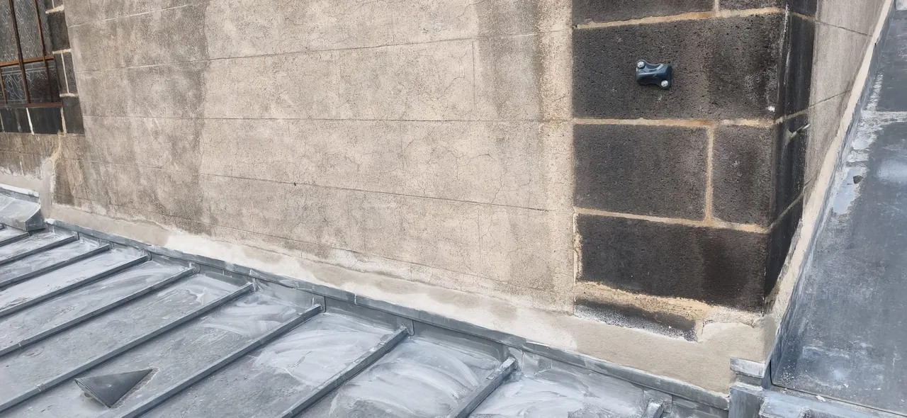 Vue d'ensemble de chantier toiture