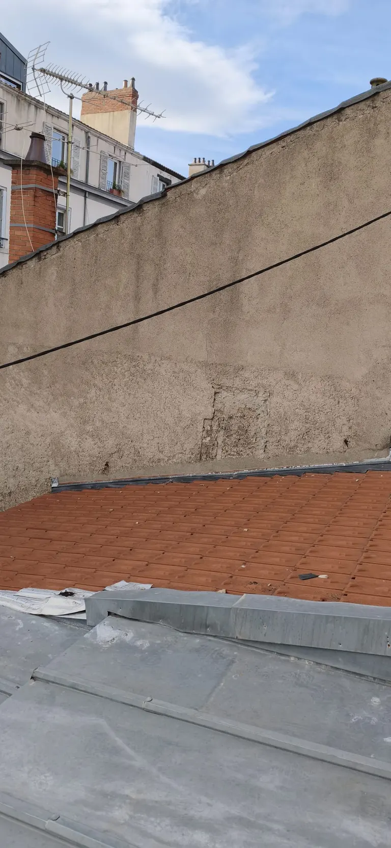 Couvreurs en intervention