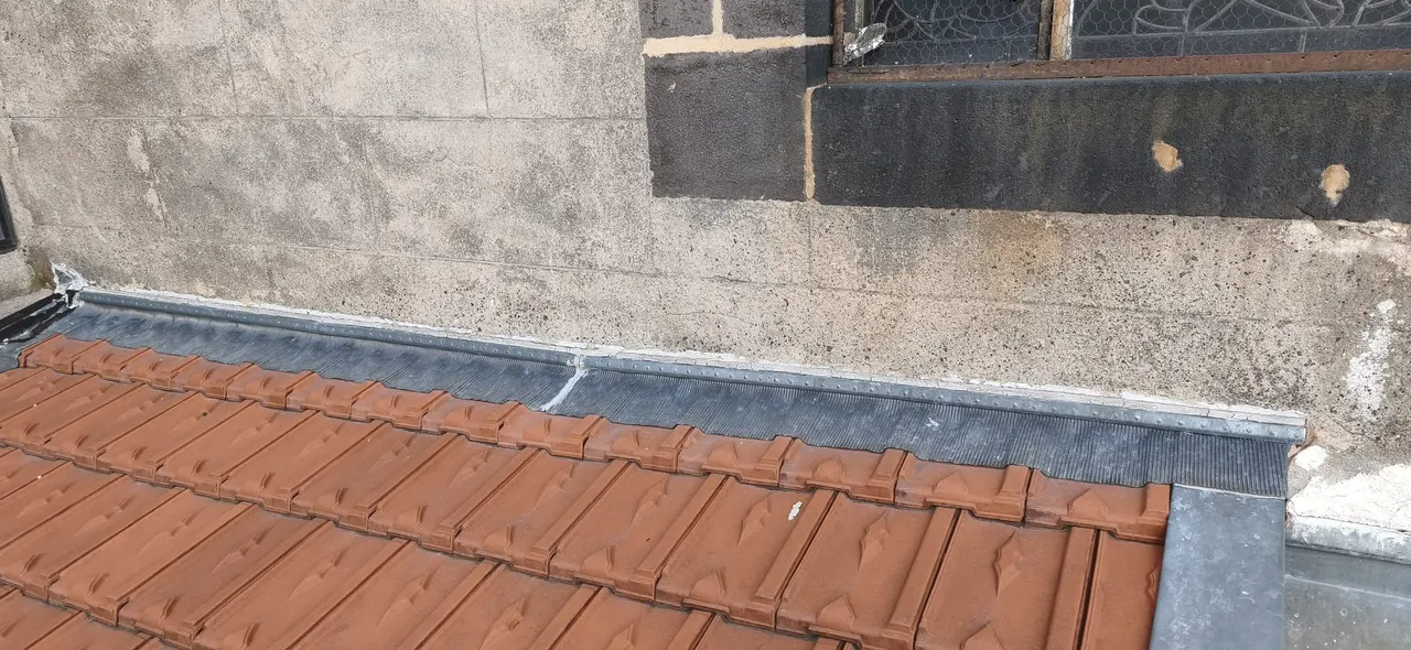 Vue d'ensemble de chantier toiture