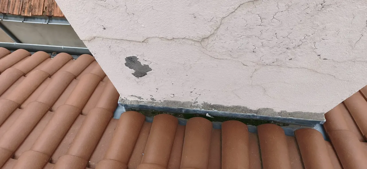 Vue d'ensemble de chantier toiture