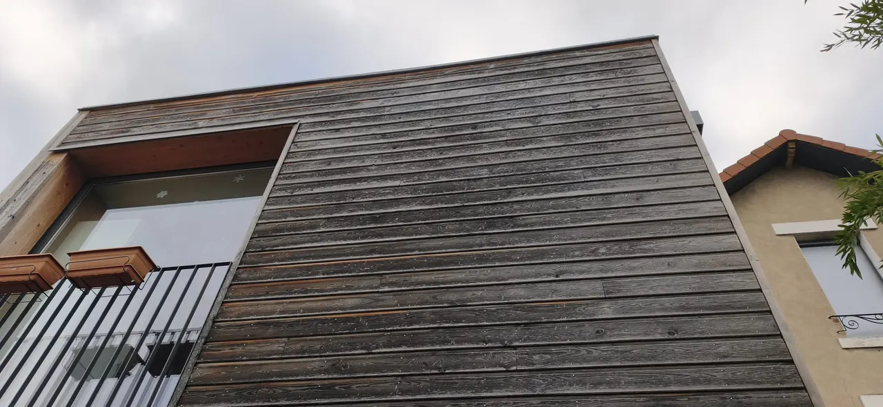 Vue d'ensemble de chantier toiture