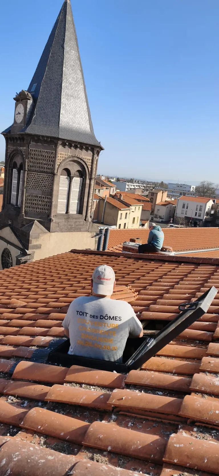 Couvreurs en intervention
