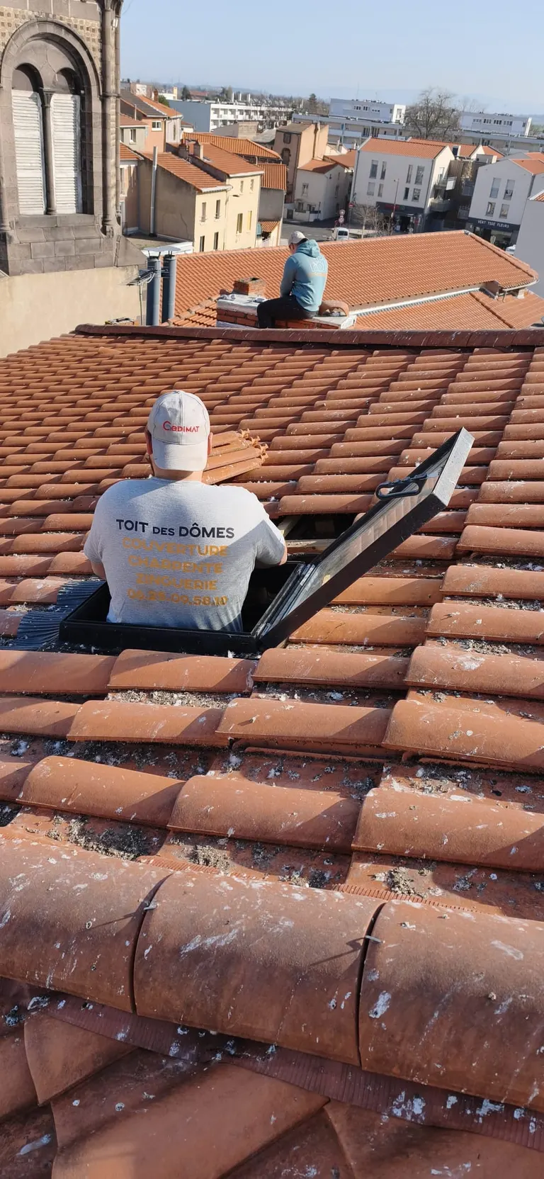 Couvreurs en intervention
